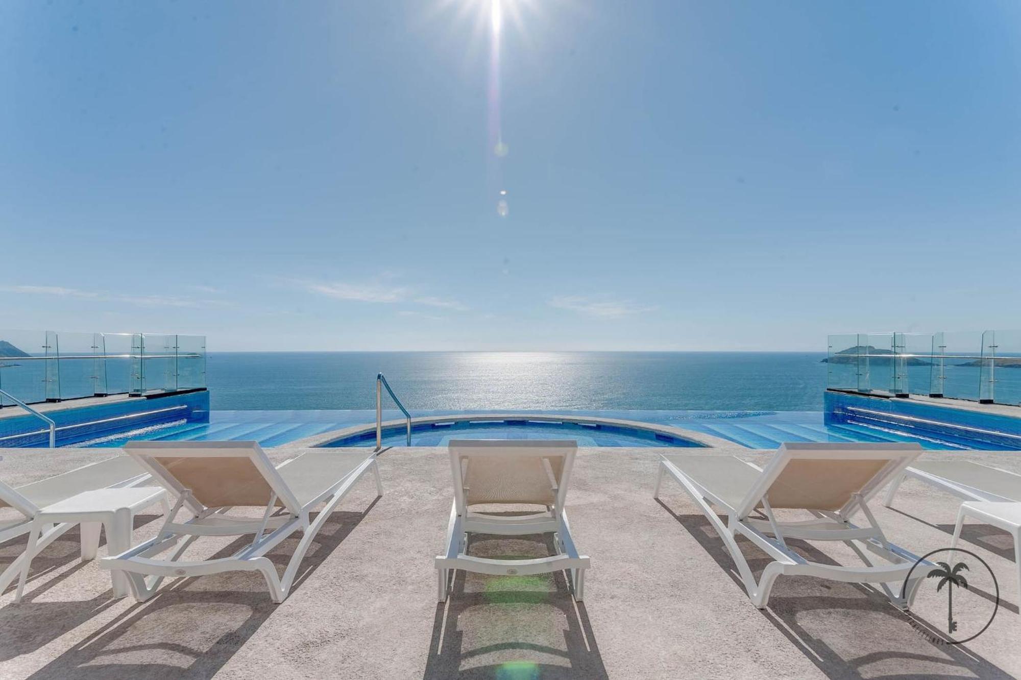 Terraza Con Vista Al Mar Y A Atardeceres Apartment Mazatlan Luaran gambar